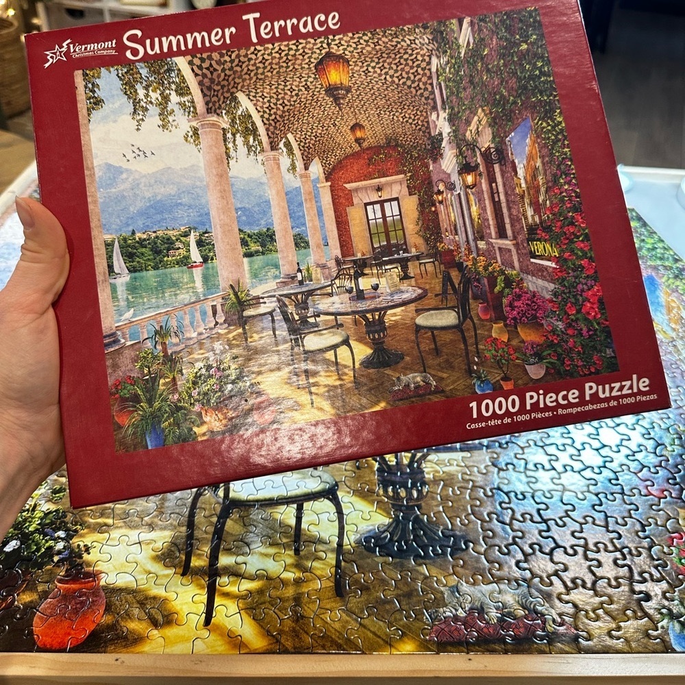 Summer Terrace Scenic Italy Jigsaw Puzzle